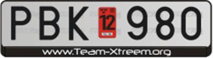 Skylthållare Team-Xtreem
