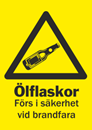 Varningsdekal Ölflaskor