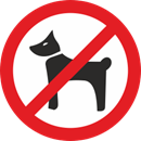 Hund förbjuden