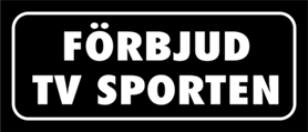 Skämtdekal Förbjud tv sporten