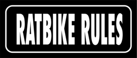 Skämtdekal Ratbike rules