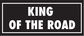 Skämtdekal King of the road