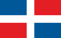Flagga Dominikanska republiken1