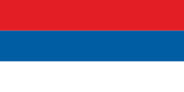 Flagga Sebirien och Montenegro