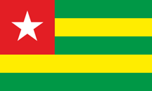 Flagga Togo Togolesiska rep