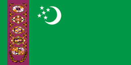 Flagga Turkmenistan