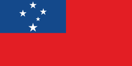 Flagga Västra Samoa