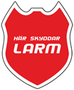 Varningsdekal LARM