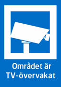 Området är TV-övervakat