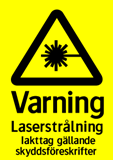 Varning Laserstrålning