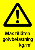 Max tillåten golvbelastning