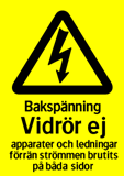 Bakspänning Vidrör EJ