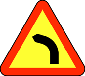 A1-1 Varning för farlig kurva