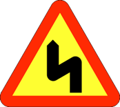 A2-1 Varning för farliga kurvor