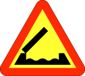 A6 Varning för bro