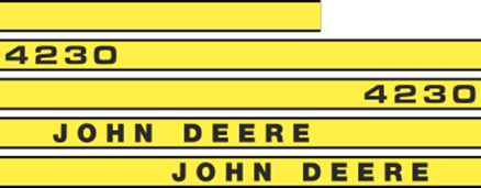 Dekalsats John Deere 4230