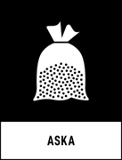 Rest efter sortering - Aska