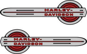 Logo Harley Tanksats. 262mm långa