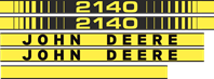 Dekalsats John Deere 2140