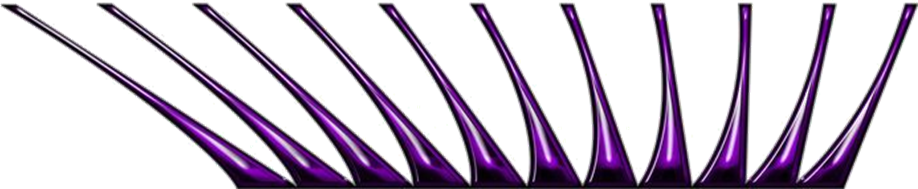 Extreme dekorsats Eyelashes 109 Purple