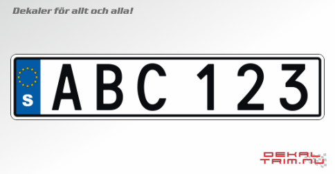 Registreringsnumret Registreringsnumret
