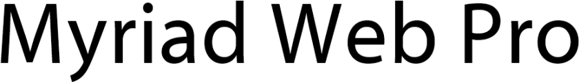 Myriad Web Pro