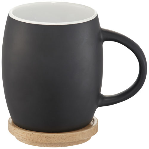 Hearth mugg med underlägg i trä