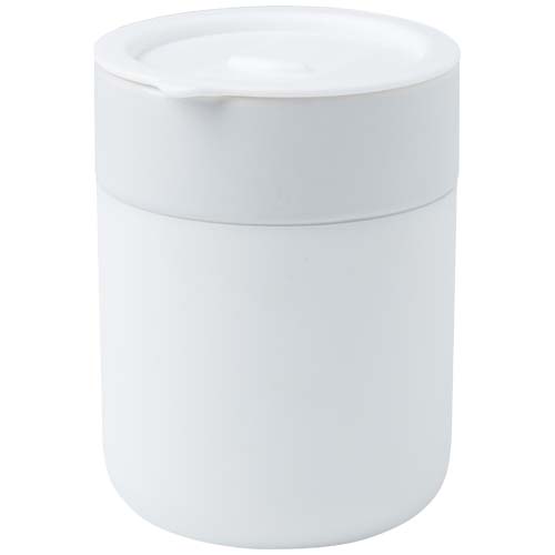 Java keramisk termos med silikonfolie och plastlock, 330 ml