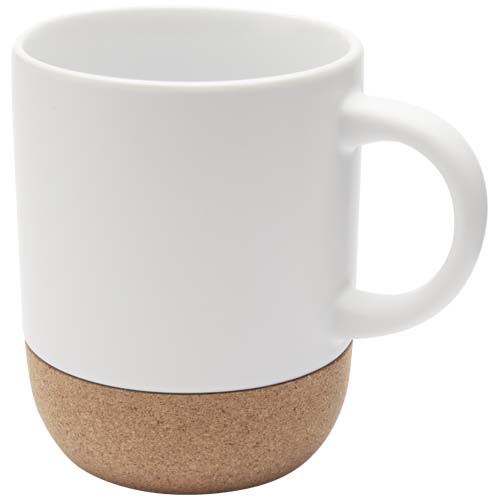 Billie 300 ml keramikmugg med korkdetaljer och matt finish