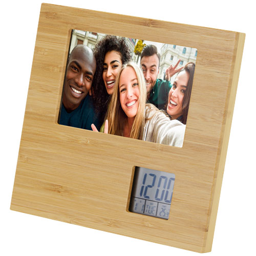 Sasa fotoram med termometer i bambu