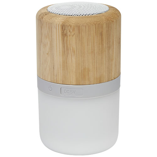 Aurea  Bluetooth® högtalare i bambu med ljus