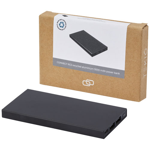 Connect 5 000 mAh powerbank av återvunnen aluminium 