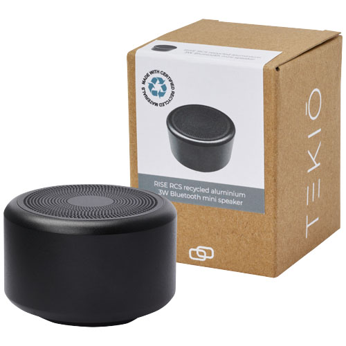 Rise 3 W Bluetooth®-minihögtalare av RCS-återvunnen aluminium 