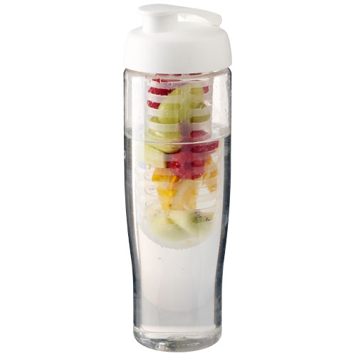 H2O Active® Tempo 700 ml sportflaska med uppfällbart lock och fruktbehållare