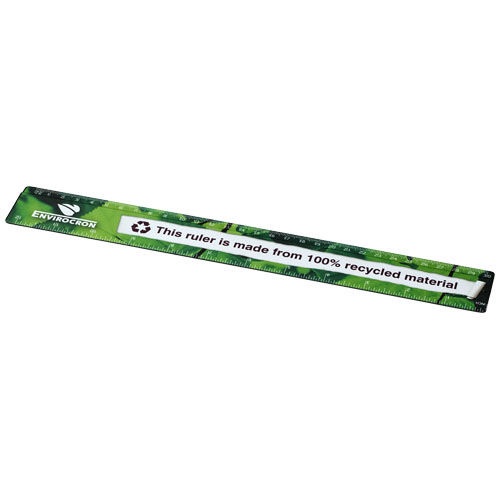 Terran 30 cm linjal av 100 % återvunnen plast