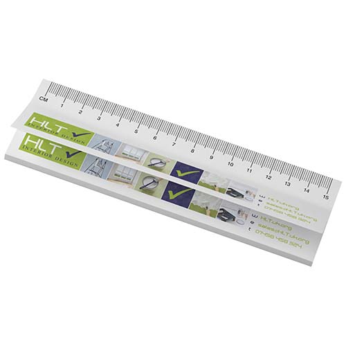 Sticky-Mate® klisterlappar med tryckt 15 cm linjal av återvunnet material