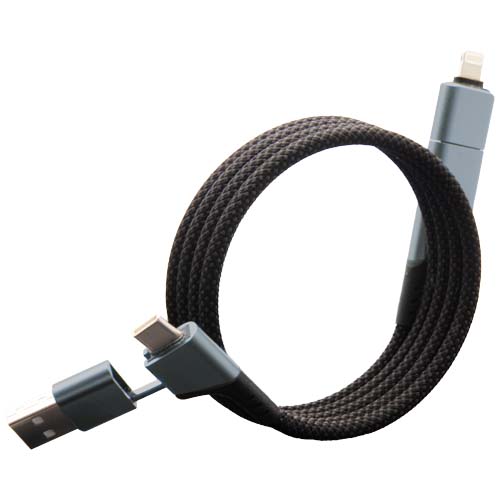 SCX.design C52 100 W 4-i-1 rPET magnetisk ultrasnabb laddningskabel 