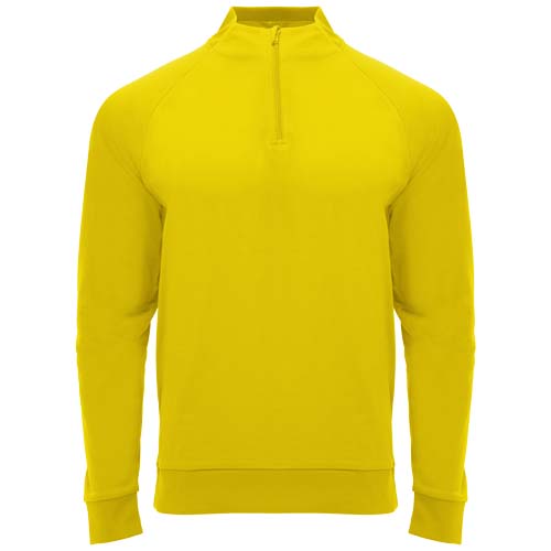 Epiro långärmad unisex sweatshirt med kvartslång dragkedja