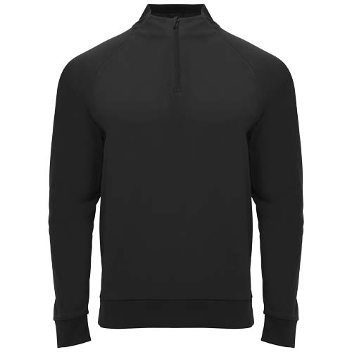 Epiro långärmad unisex sweatshirt med kvartslång dragkedja