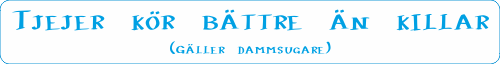 Tjejer kör bättre än killar (gäller dammsugare)