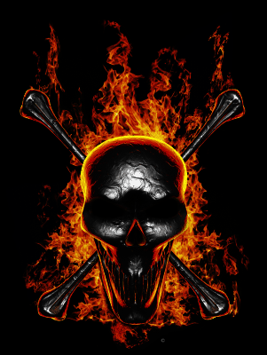 Extreme_Skull Molten_Lead_Skull_on_Fire as_i 