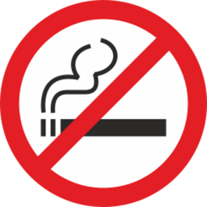 100x100mm vit/röd/svart Varningsdekal.