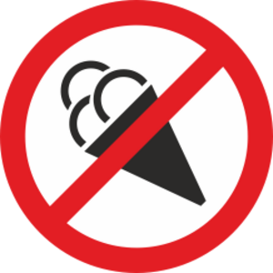 100x100mm vit/röd/svart Varningsdekal.