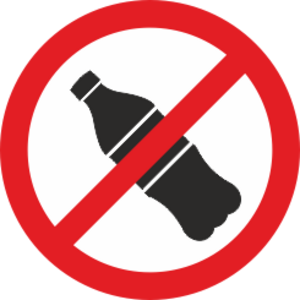 100x100mm  vit/röd/svart Varningsdekal.