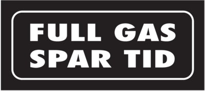 Skämtdekal Full gas spar tid