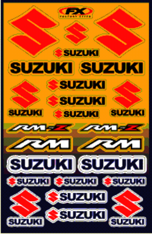 Dekalark 300x460mm. Logotyperna är stansade efter den vita tunna linjen.