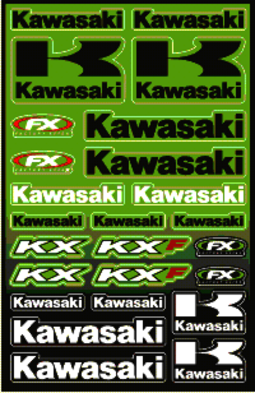 Dekalark 300x460mm. Logotyperna är stansade efter den vita tunna linjen.