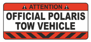 Varningsdekal. Storlek 75x35mm.