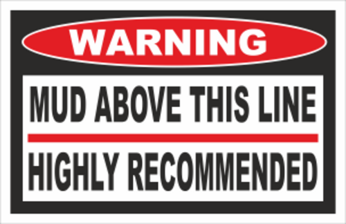 Varningsdekal. Storlek 75x48mm.