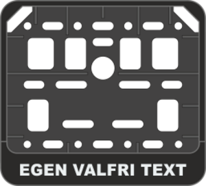Passar ENDAST VÅRA  skyltar med måtten 190x150mm, och 140x114mm. Utrustad med snabbfäste för skylten. Texthöjden är ca 9mm. Priset avser max 30 bokstäver. Det är okej att upprepa ord. Vill du ha texten spegelvänd skri